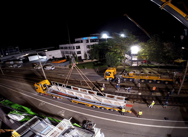 BV Stuttgart – Demontage Brücke